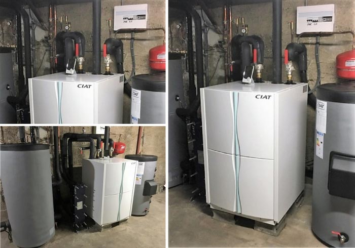 Ets PPCZ : Installation Pompe à chaleur CIAT sur nappe phréatique (eau eau) chauffagiste RGE QualiPAC