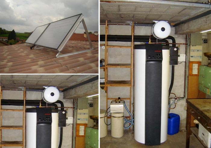 Ets PPCZ : Chauffe eau solaire avec le ballon d'eau chaude solaire WEISHAUPT posé par un artisan certifié RGE QualiSol