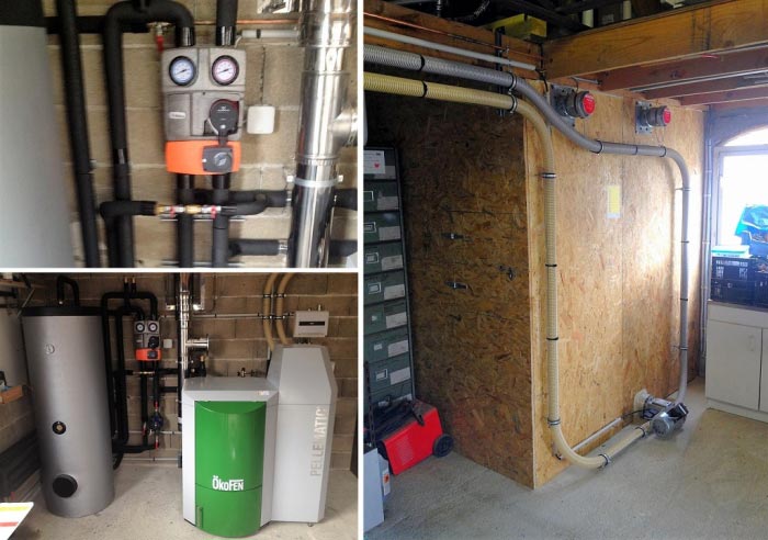 chauffagiste installation qualibois rge chaudière granulés de bois okofen 20 kw beauville 47 lot et garonne. agen