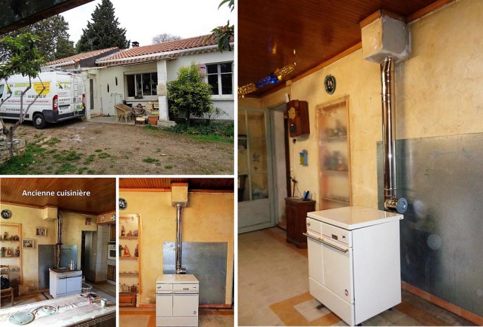 chauffagiste qualibois rge 30 gard 84 vaucluse - installation cuisinière bois godin à tavel
