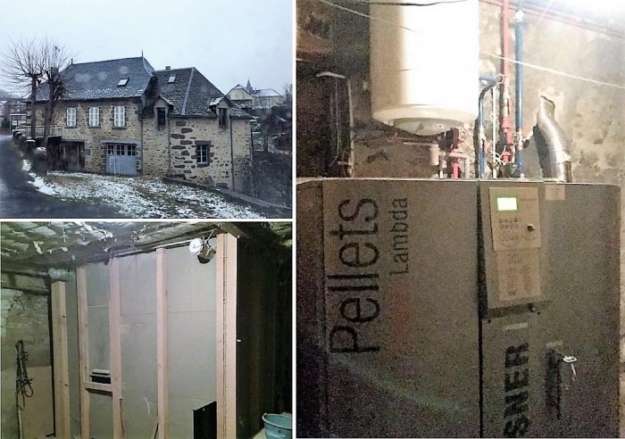 chaudière à granulés hargassner dans une maison d'habitation cantal auvergne