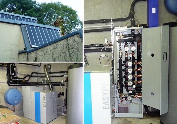 renovation d'un chauffage solaire des annees 70
