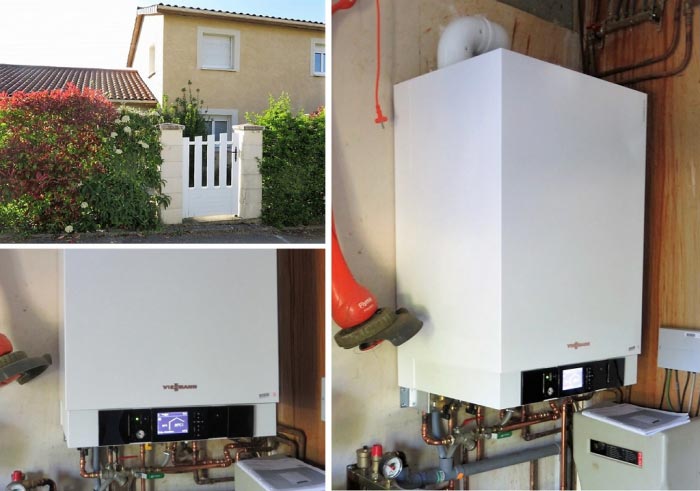 Consultez la chantier : plombier chauffagiste à l'isle d'abeau rge - installation chaudière gaz condensation viessmann vitodens 222