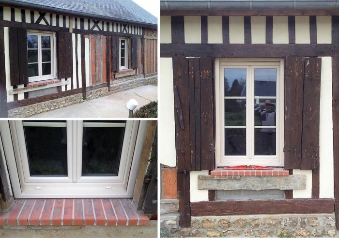 remplacement / pose fenêtres double vitrage , artisan rge menuisier fenêtrier , yerville 76