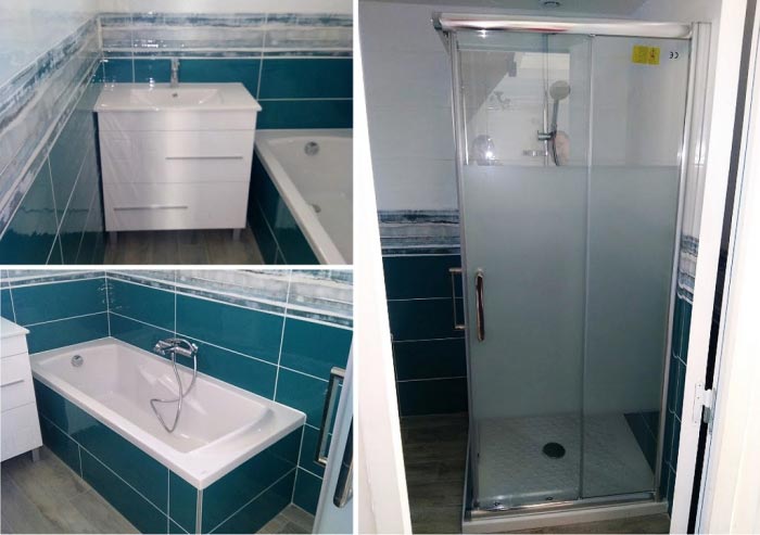 Consultez la chantier : rénovation complète d'une salle de bain à clohars-carnoêt 29 finistère