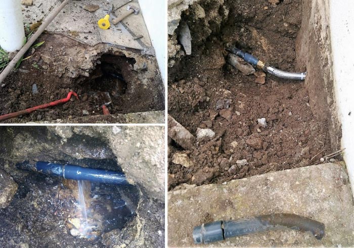 Consultez la chantier : dépannage alimentation eau froide enterrée 29 rosporden