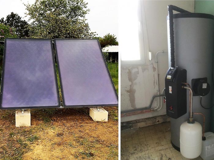 Consultez la chantier : chauffe eau solaire sonnenkraft à clairoix, 60, oise, haut de france