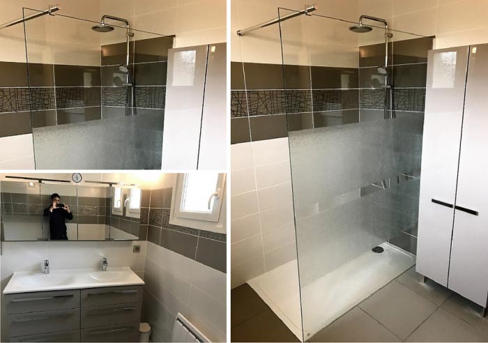 Renovation salles de bain avec douche à l'italienne