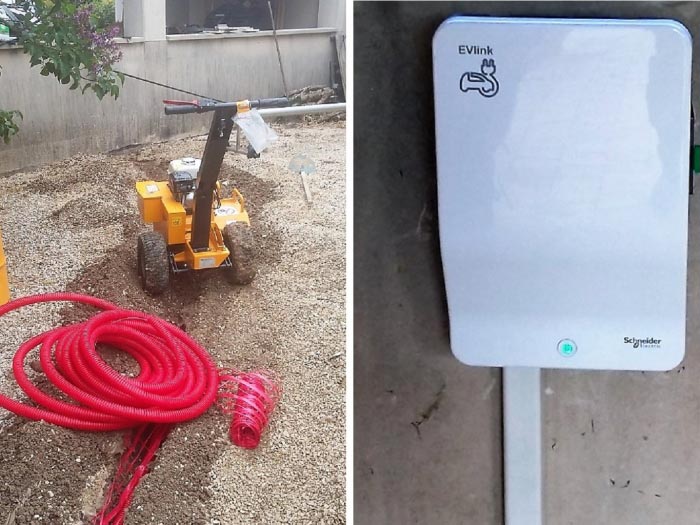 installation d'une borne de recharge schneider electric à cabries (13)