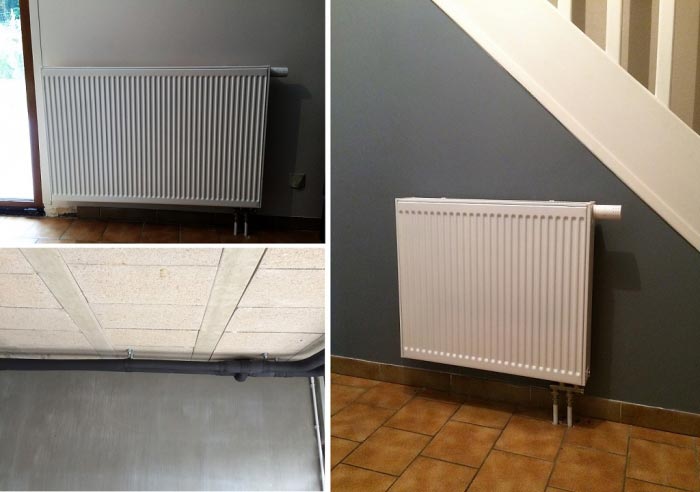 circuit chauffage central avec radiateur acier, 60, oise, picardie, haut de france