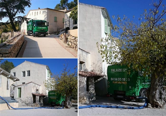 Consultez la chantier : livraison de pellets maison individuelle var