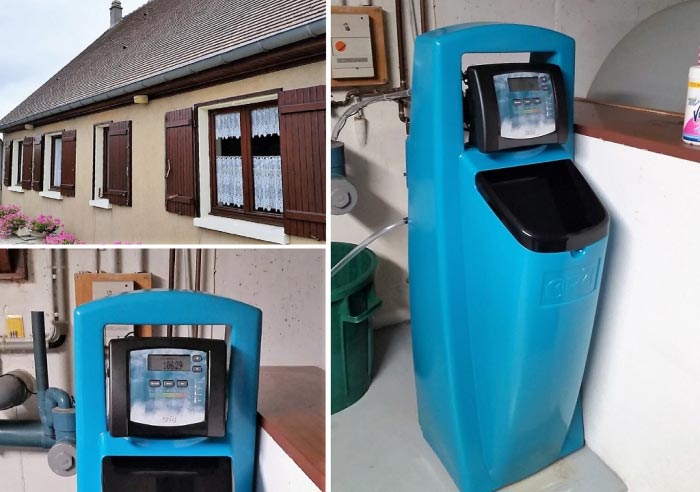 Consultez la chantier : installation d'un adoucisseur d'eau cr2j diamand 20 à la chapelle la reine 77760