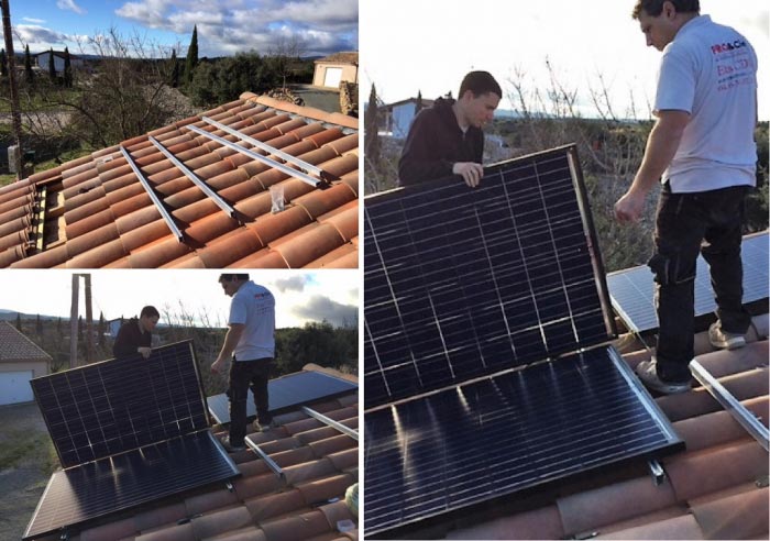 INSTALLATION PHOTOVOLTAIQUE EN AUTOCOMSOMMATION DE 1kWc AVEC MICRO-ONDULEURS