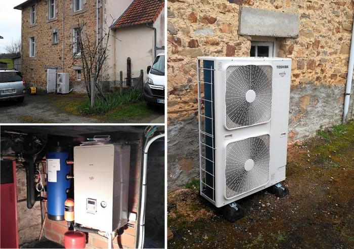 Consultez la chantier : pompe à chaleur pac air eau aérothermie toshiba 60