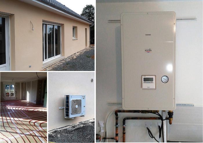 pompe a chaleur (pac) air eau (aérothermie) toshiba 