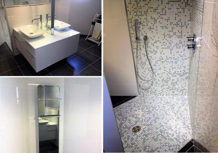 Plombier - Création- Installation - Rénovation - Salle de bain et douche à l'Italienne 