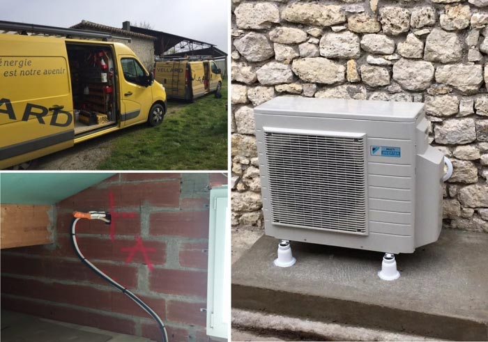 ETS VELLARD. Pompe à chaleur air / air réversible Daikin à Bourg de Visa - 82 Tarn et Garonne