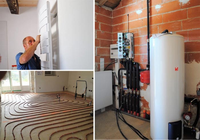 ETS VELLARD. Plancher chauffant et radiateur en rénovation à Roquecor 82 Tarn et Garonne 