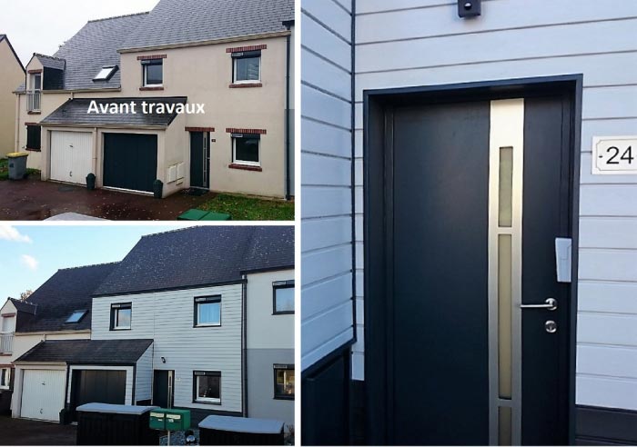 Isolation thermique par l'extérieur d'une façade nord
