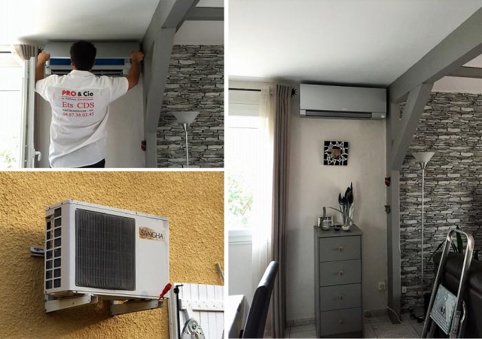 Consultez la chantier : installation d'une climatisation mitsubishi msz ef35 muz ef35