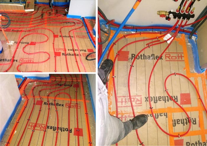 vente installation plancher chauffant  le trevoux finistere