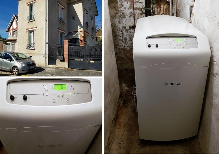 changement de la vieille chaudière par une chaudière fioul haute performance énergétique à condensation bosch olio condens 4000 f à malesherbes 45330 le malesherbois