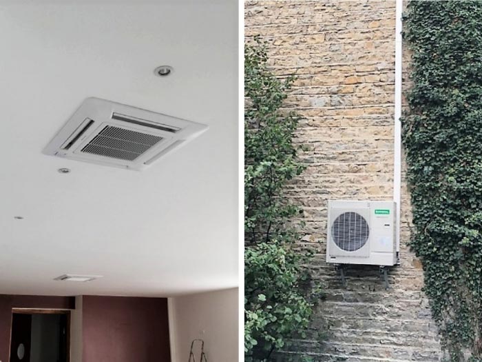 Ets PPCZ : Pose d'une climatisation réversible dans des bureaux - RGE QualiPAC