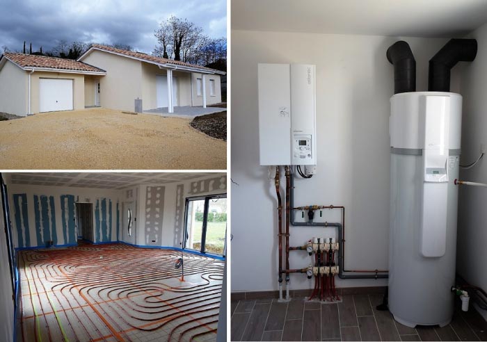 Installation Pompe à chaleur air eau Atlantic Alféa Extensa sur plancher chauffant - RGE QualiPac