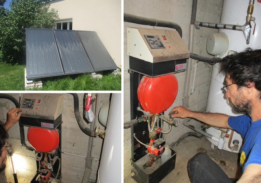 Depannage fuite chauffe eau solaire giordano