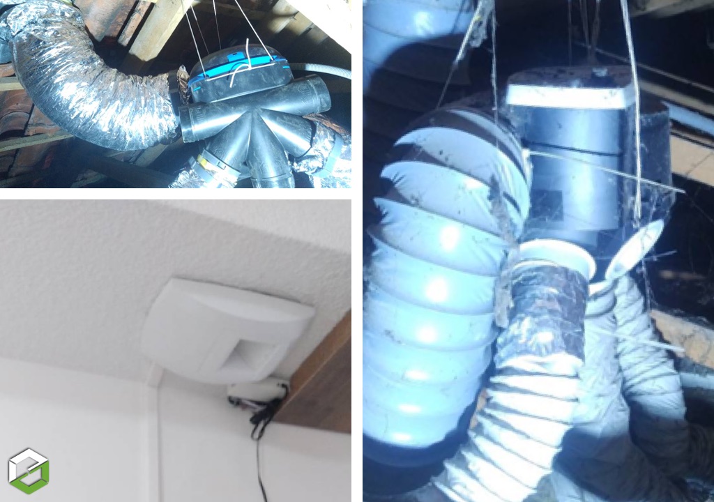 Remplacement d'une vielle VMC autoréglable par l'Installation d'une VMC Hygro Premium de la marque Aldes 