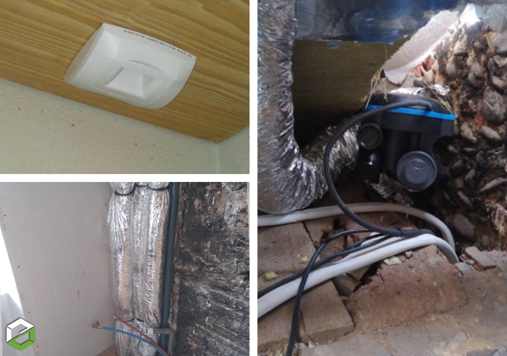 Pose VMC hygro sur chantier rénovation globale