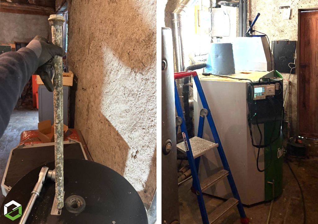 Entretien de chaudière à granulés Ökofen Pellematic