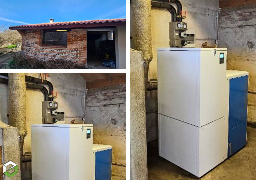 Une chaudière à granulés à chargement manuel pour remplacer une chaudière bois vieillissante pour plus de confort