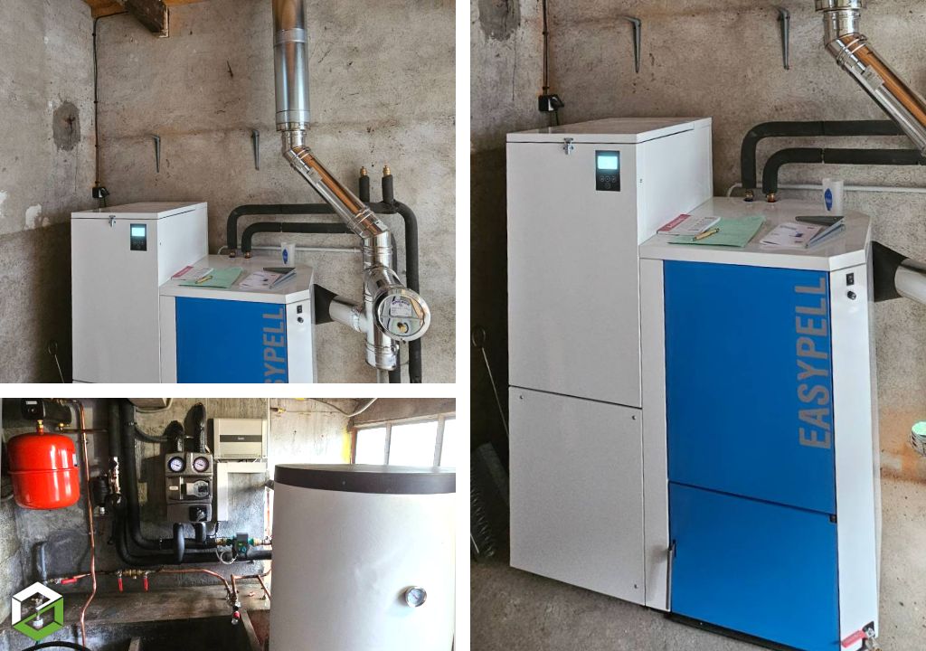 Installation d'une chaudière à granulés Easypell économique et solide