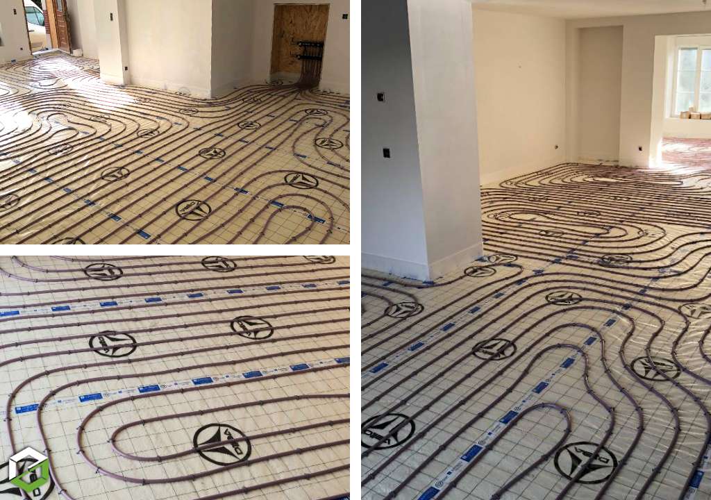 BIGEARD EURL : Pose d’un plancher chauffant Velta dans une maison neuve - Entreprise RGE spécialiste du chauffage par le sol