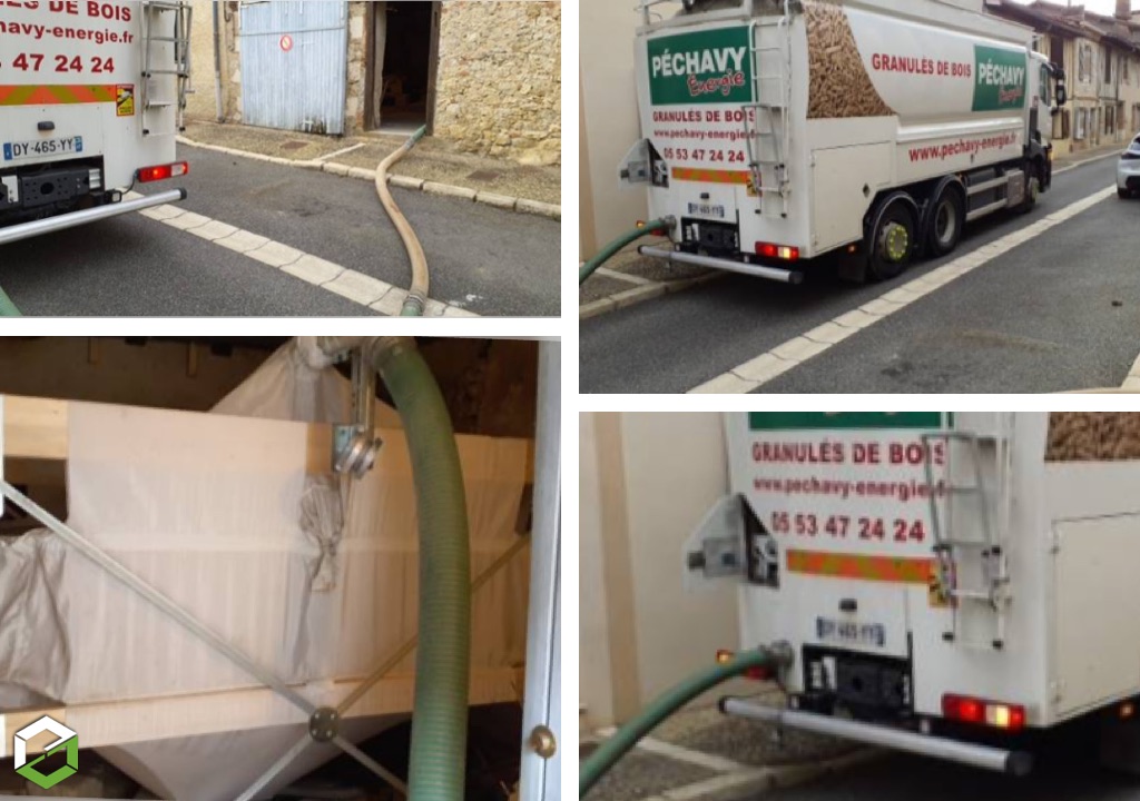 Livraison de granulés de bois en vrac au bord de route, est-ce possible ? est-il possible de se faire livrer des granulés de bois si on n’a pas d’espace de stationnement pour le camion-livreur ? Comment se faire livrer des pellet-Gers (32)