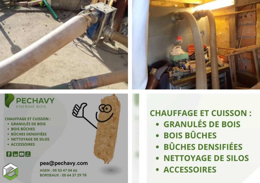 Aspirateur de fines/poussières de granulés de bois : fonctionnement et utilité lors du transfert-soufflage 