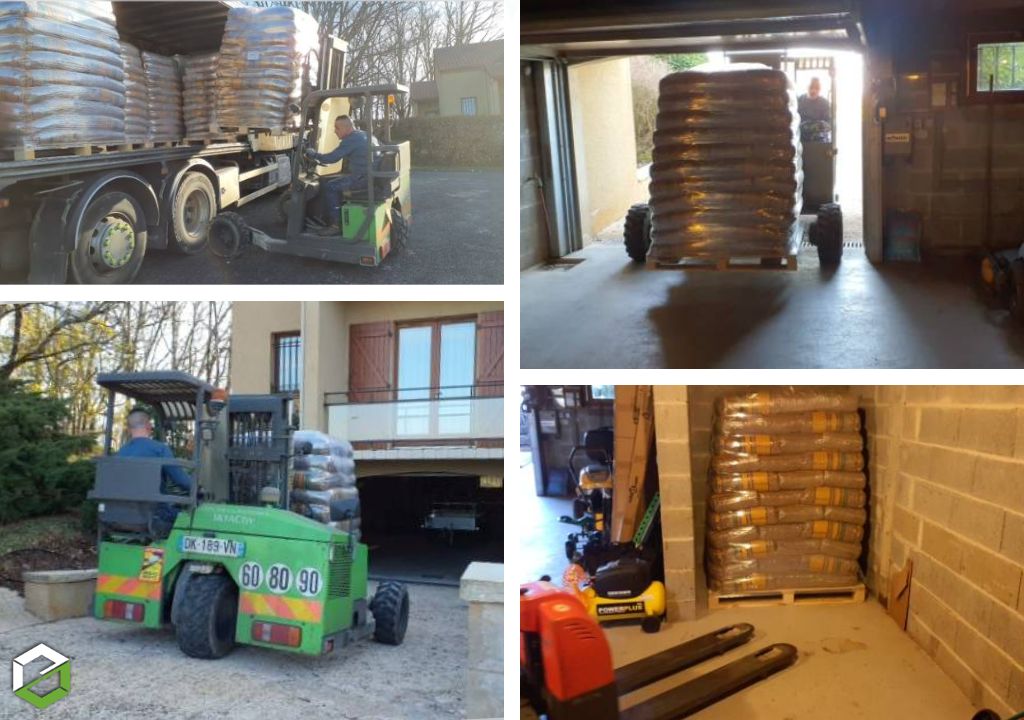 A vendre :  77 sacs de granulés de bois certifiés DIN+ et EN+ dans le Lot (46)– Livraison Péchavy 