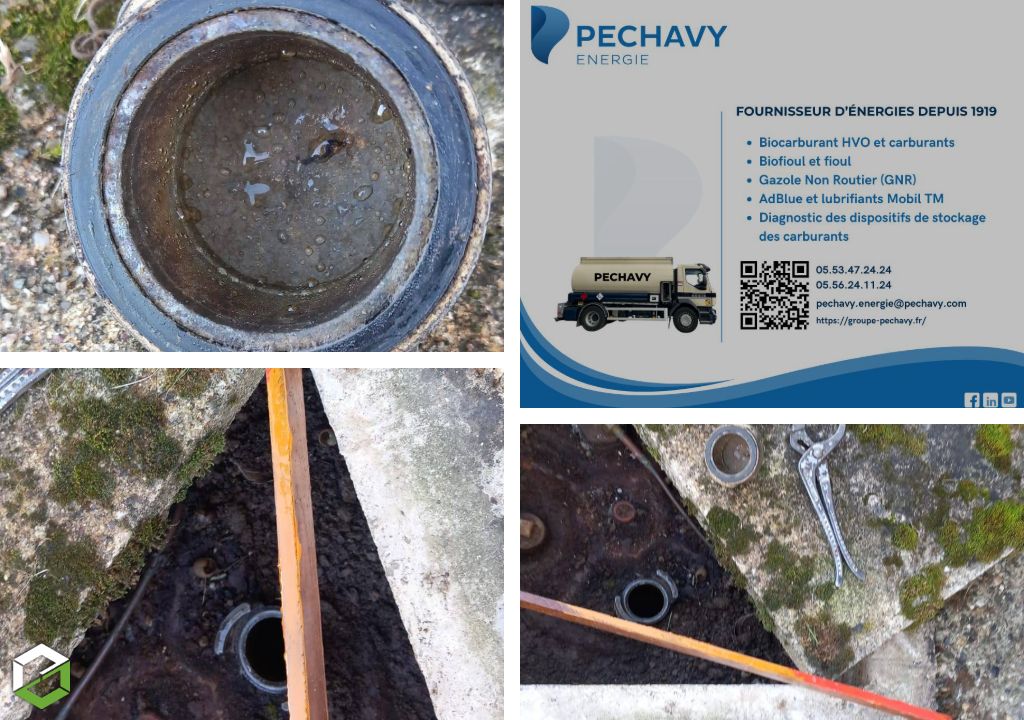 Présence d’eau et de bactéries dans une cuve fioul enterrée : diagnostic et préconisation de nettoyage