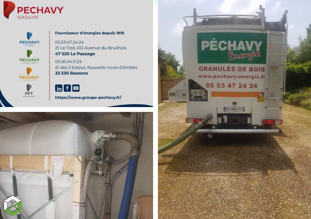 Livraison de granulés de bois pour chaudière Okofen dans le Gers (32) par Péchavy Energie Bois - Livraison de pellets en vrac dans le Gers