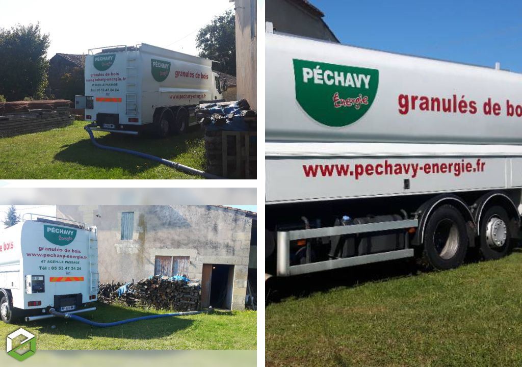 Granulés de bois en vrac : pourquoi de plus en plus de foyers abandonnent les sacs ? Livraison de pellets en vrac par Péchavy Energie Bois dans le Gers (32)-Gers (32)