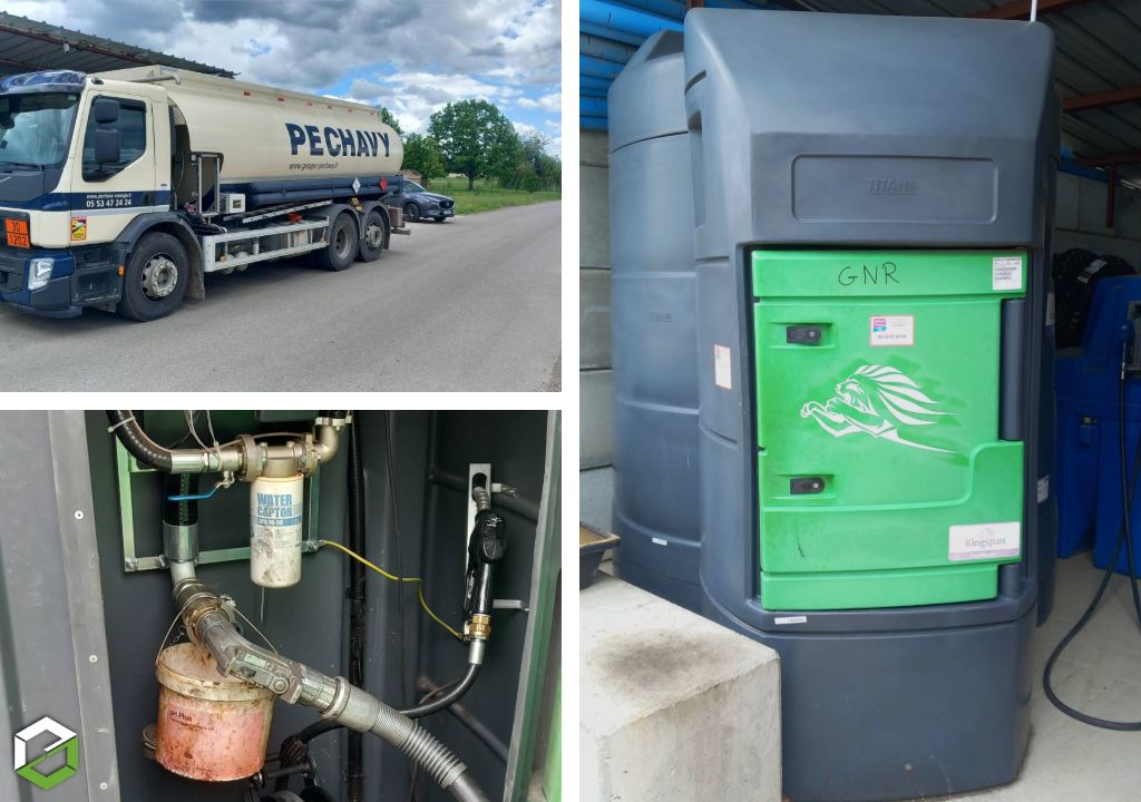 Consultez la chantier : traitement biocide pour problème d'aspiration (pompe qui se bloque) - bactéries dans le gnr (gazole non routier)