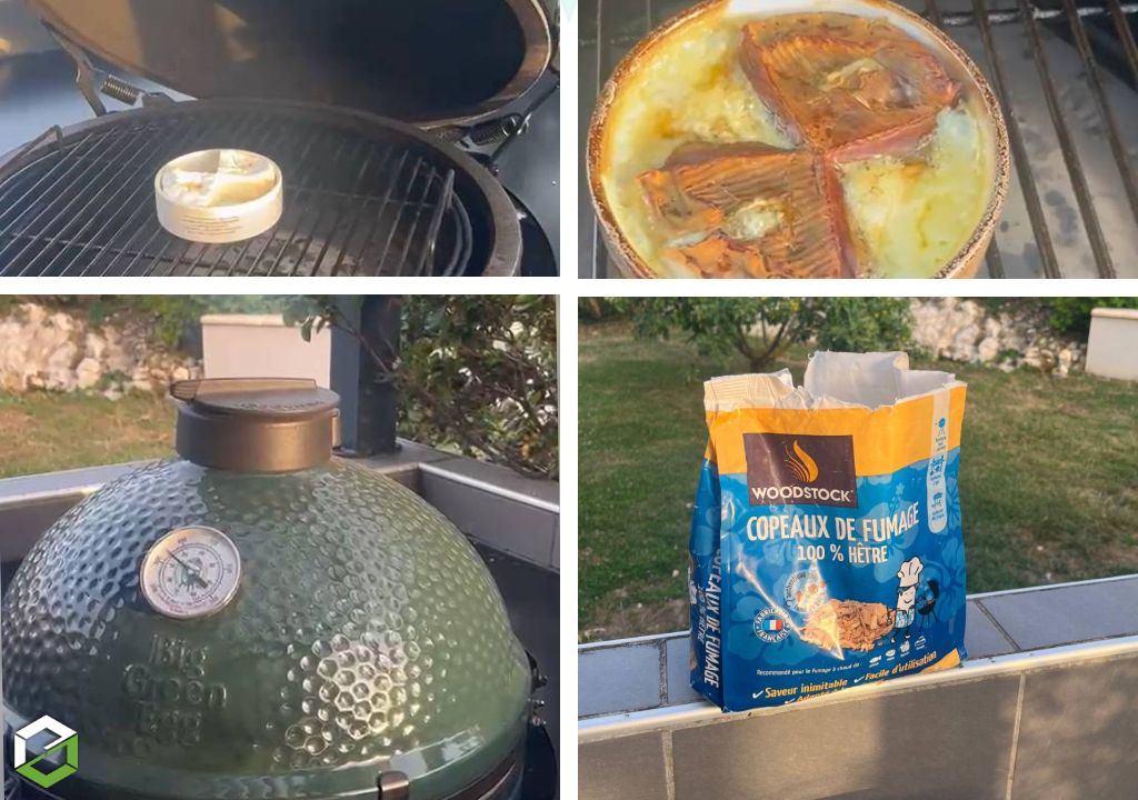 Consultez la chantier : comment fumer un camembert dans un kamado barbecue big green egg avec des copeaux de fumage à chaud ? 