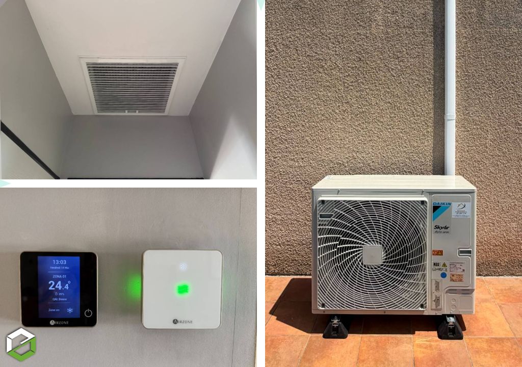 Installation d'un gainable DAIKIN Sky-Air Alpha série 10 kw [PAC] pompe à chaleur RGE QualiPac
