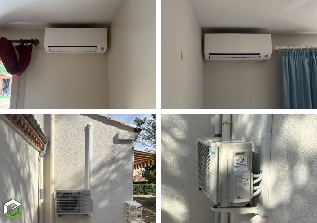 Installateur climatisation réversible bisplits - pompe à chaleur air/air - RGE QUALIPAC- DAIKIN