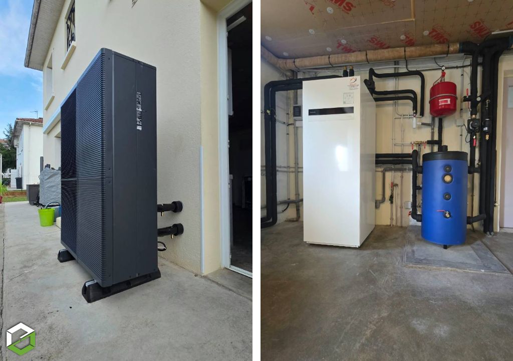 Installation d'une pompe à chaleur air/eau par un artisan RGE QUALIPAC - Aides CEE et MPR