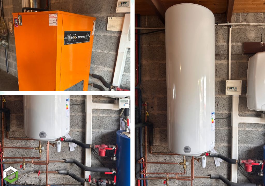 Remplacement chaudière fuel par un ballon électrique 