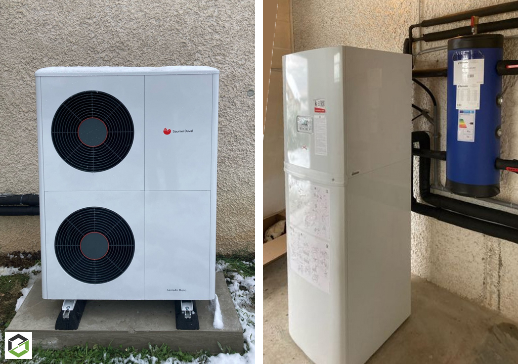 Pompe à chaleur PAC Saunier Duval GeniaSet Max