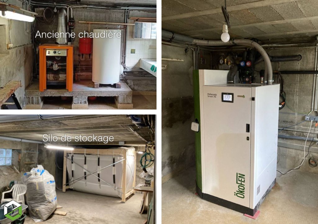 Installation d'une chaudière granulés OKOFEN Smart XS sur Lyon - Entreprise RGE QualiBois