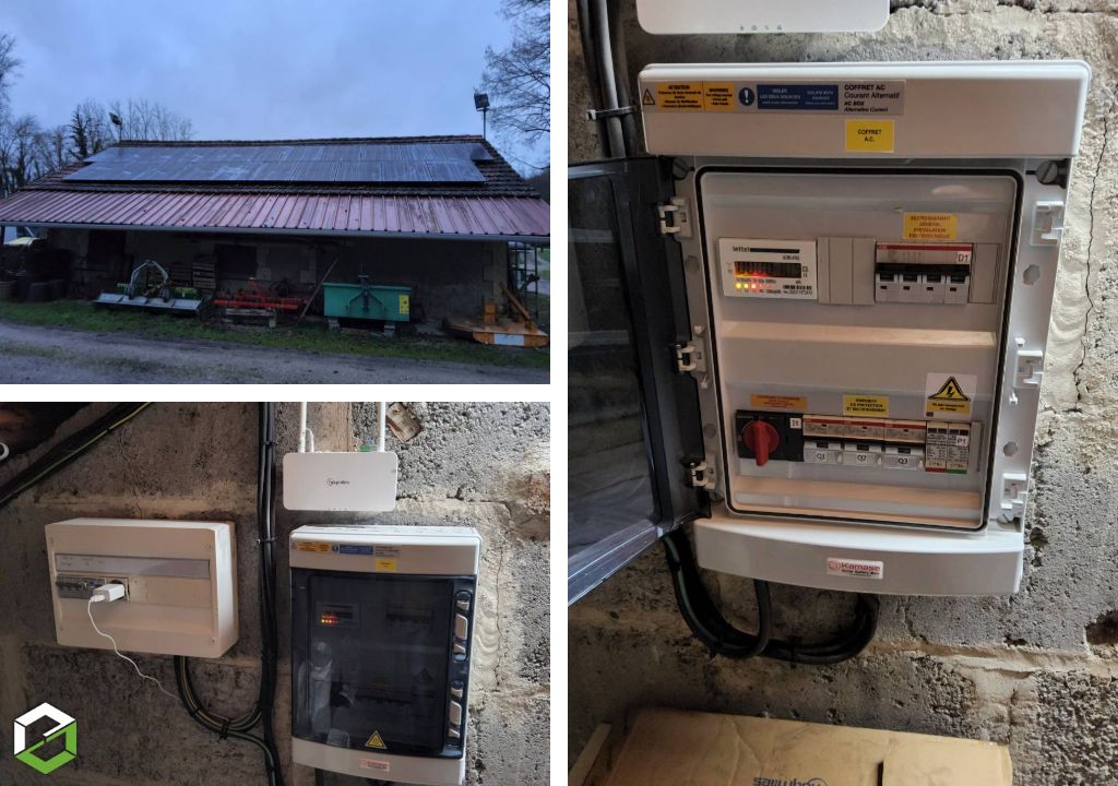 Installation d'une production photovoltaïque de 440 Wc en auto consommation